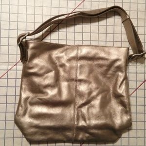 Kate Landry pewter leather bag